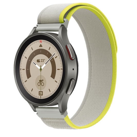 22mm Universal Loop Nylon Watch Band(Yellow Beige) - 22mm Bands by buy2fix | Online Shopping UK | buy2fix