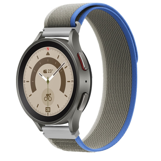 22mm Universal Loop Nylon Watch Band(Grey Blue) - 22mm Bands by buy2fix | Online Shopping UK | buy2fix