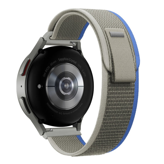 22mm Universal Loop Nylon Watch Band(Grey Blue) - 22mm Bands by buy2fix | Online Shopping UK | buy2fix