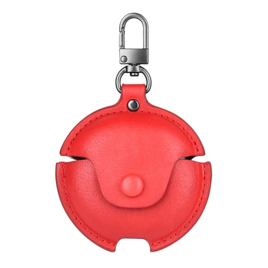 For Huawei FreeBuds 4 / 4E Business Leather Earphone Protective Case with Hook(Red) - Huawei Earphone Case by buy2fix | Online Shopping UK | buy2fix