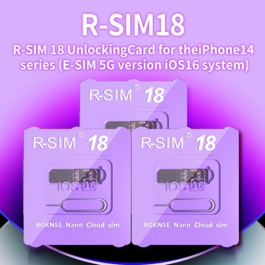 R-SIM 18 Turns Locked Into Unlocked iOS16 System Universal 5G Unlocking Card - Unlock SIM Card by buy2fix | Online Shopping UK | buy2fix