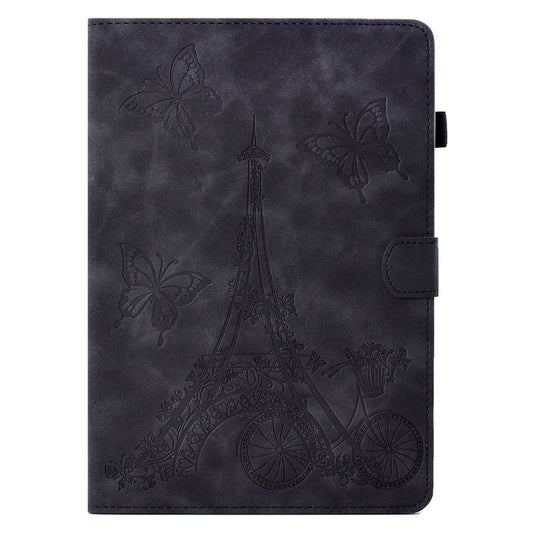 For iPad Air / Air 2 / 9.7 2017 / 9.7 2018 Tower Embossed Leather Smart Tablet Case(Black) - iPad 9.7 (2018) & (2017) Cases by buy2fix | Online Shopping UK | buy2fix