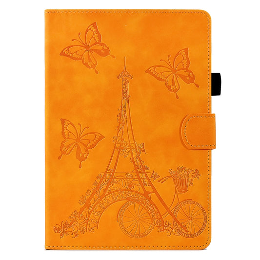 For iPad mini 2024 / mini 6 Tower Embossed Leather Smart Tablet Case(Khaki) - iPad mini 6 Cases by buy2fix | Online Shopping UK | buy2fix