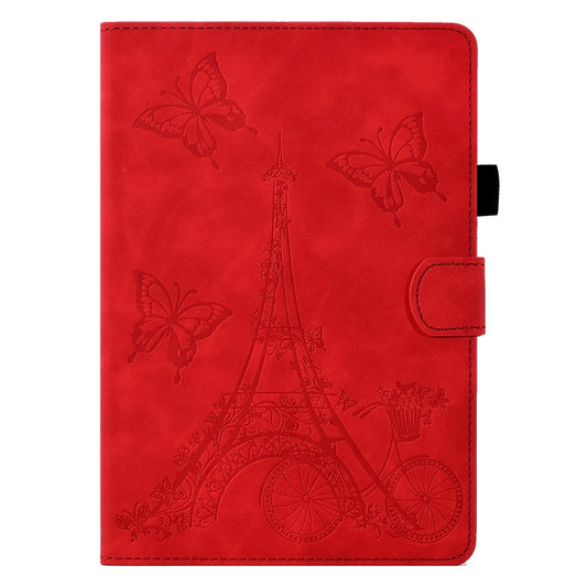For Amazon Kindle Lite 2022 Tower Embossed Leather Smart Tablet Case(Red) - Amazon by buy2fix | Online Shopping UK | buy2fix