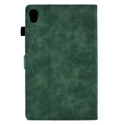 For Lenovo Tab M10 Gen 2 Tower Embossed Leather Smart Tablet Case(Green) - Lenovo by buy2fix | Online Shopping UK | buy2fix