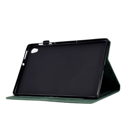 For Lenovo Tab M10 Gen 2 Tower Embossed Leather Smart Tablet Case(Green) - Lenovo by buy2fix | Online Shopping UK | buy2fix