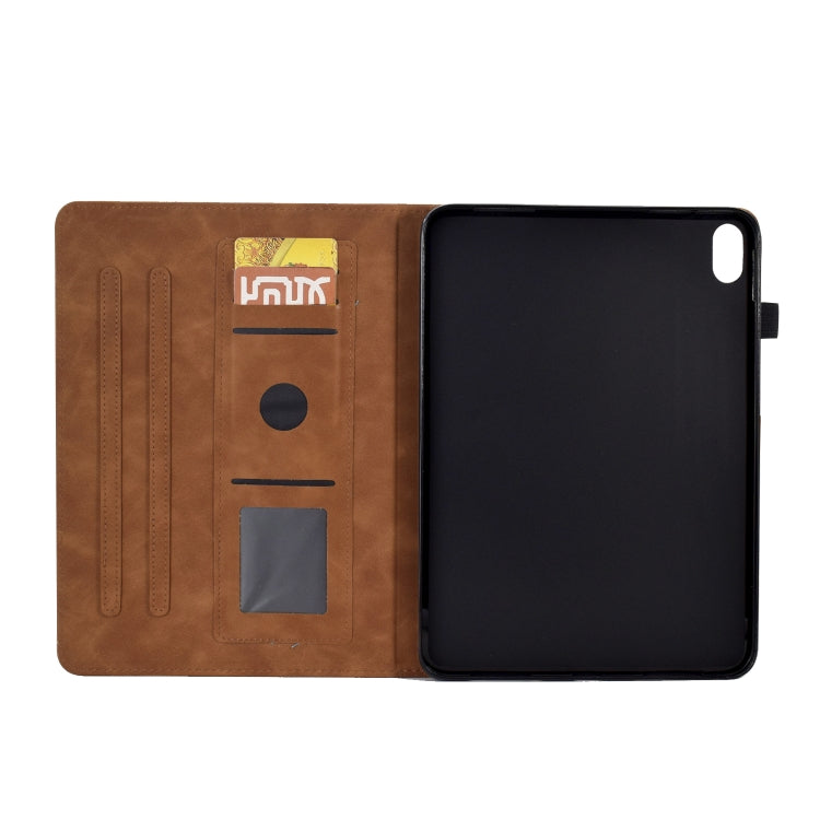 For Lenovo Tab P11 Tower Embossed Leather Smart Tablet Case(Brown) - Lenovo by buy2fix | Online Shopping UK | buy2fix