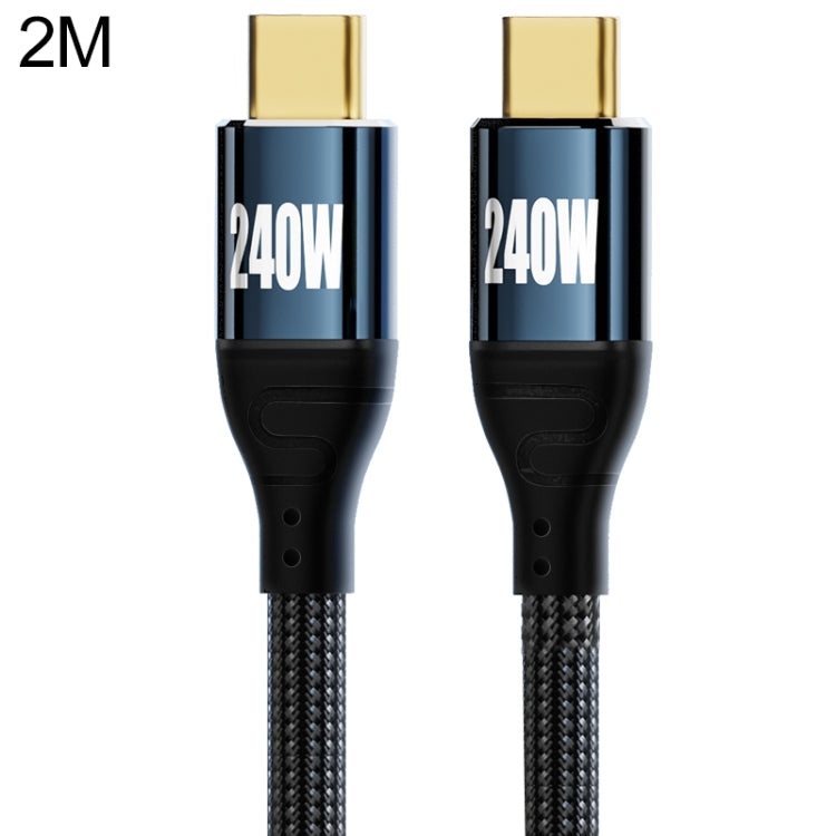 PD 240W Type-C to Type-C Fast Charge Data Cable, Length:2m by buy2fix