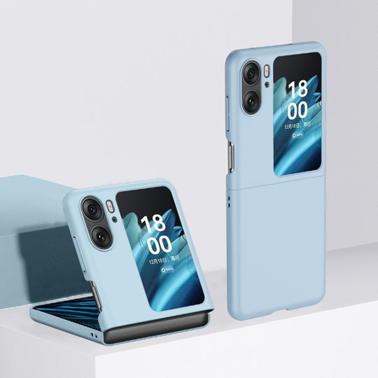For OPPO Find N2 Flip Skin Feel PC Phone Case(Light Blue)