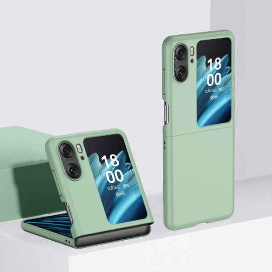 For OPPO Find N2 Flip Skin Feel PC Phone Case(Light Green)