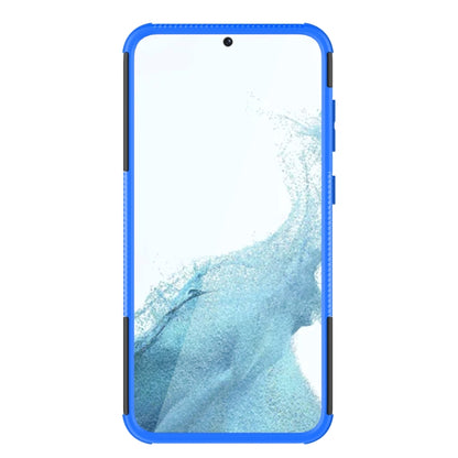 For Samsung Galaxy S23+ 5G Tire Texture TPU + PC Phone Case with Holder(Blue) - Galaxy S23+ 5G Cases by buy2fix | Online Shopping UK | buy2fix