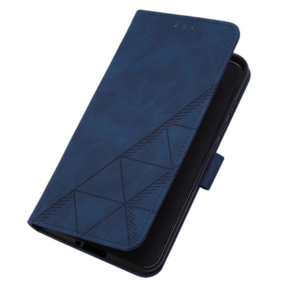 For Infinix Smart 7 Crossbody 3D Embossed Flip Leather Phone Case(Blue) - Infinix Cases by buy2fix | Online Shopping UK | buy2fix