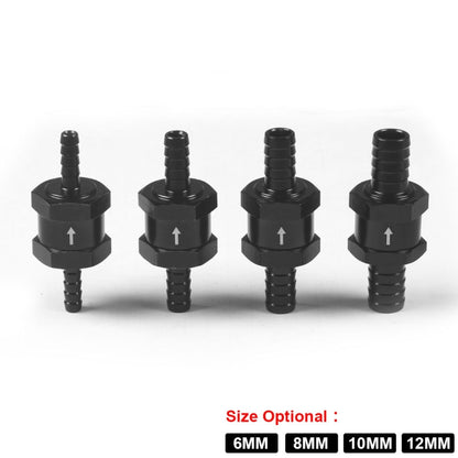 12mm Car  Aluminium Alloy Fuel Petrol One Way Non Return Check Valve - Engine Fittings by buy2fix | Online Shopping UK | buy2fix