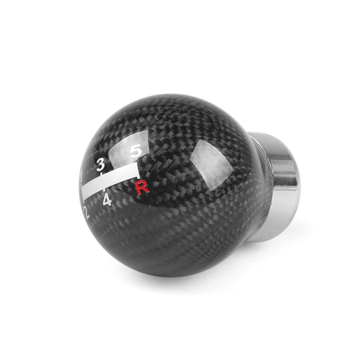 Universal Car Carbon Fiber Gear Shift Knob, 5-speed by buy2fix