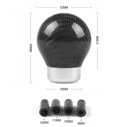 Universal Car Carbon Fiber Gear Shift Knob, 5-speed by buy2fix