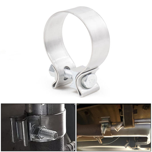 2.5 inch Car Turbo Exhaust Downpipe O-Band Clamp Stainless Steel 304 Flange Clamp - Booster Cable & Clip by buy2fix | Online Shopping UK | buy2fix