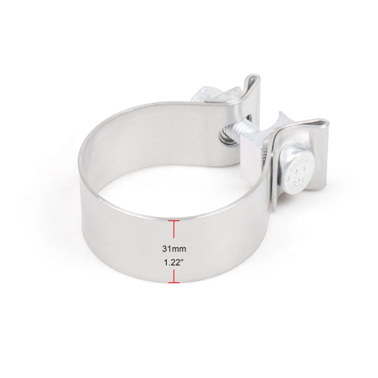 2.5 inch Car Turbo Exhaust Downpipe O-Band Clamp Stainless Steel 304 Flange Clamp - Booster Cable & Clip by buy2fix | Online Shopping UK | buy2fix