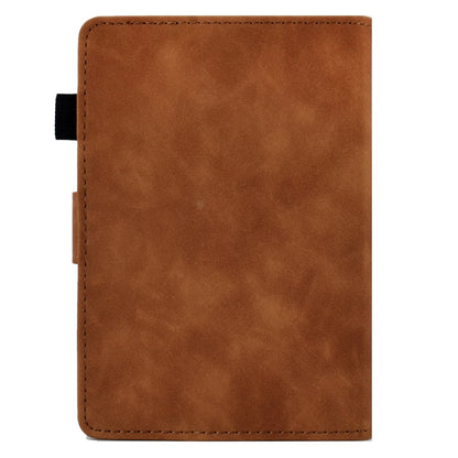 For Amazon Kindle Youth Version 2022 Embossed Smile Flip Tablet Leather Smart Case(Brown) - Amazon by buy2fix | Online Shopping UK | buy2fix