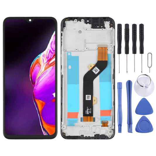 OEM LCD Screen For infinix Hot 10T X689C Digitizer Full Assembly with Frame - LCD Screen by buy2fix | Online Shopping UK | buy2fix