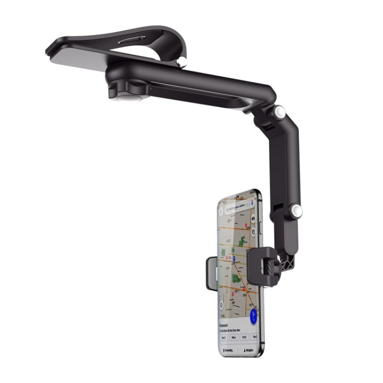 Multifunctional Car Sun Visor Rear Seat Mobile Phone Holder (Grey) by buy2fix