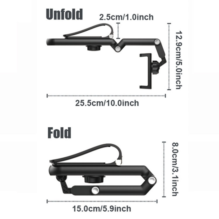 Multifunctional Car Sun Visor Rear Seat Mobile Phone Holder (Grey) by buy2fix