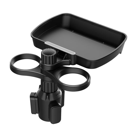 B05 Car Drink Water Cup Holder 360 Degree Rotating Dinner Plate(Black) - Car Drink Holders by buy2fix | Online Shopping UK | buy2fix