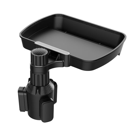 B09 Car Drink Water Cup Holder 360 Degree Rotating Dinner Plate(Black) - Car Drink Holders by buy2fix | Online Shopping UK | buy2fix