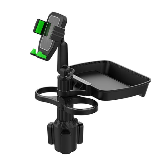 B06 Car Drink Water Cup Mobile Phone Holder 360 Degree Rotating Dinner Plate(Green) - Car Drink Holders by buy2fix | Online Shopping UK | buy2fix
