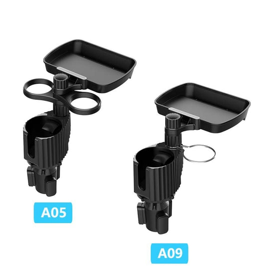 A09 Car Drink Water Cup Holder 360 Degree Rotating Dinner Plate(Black) - Car Drink Holders by buy2fix | Online Shopping UK | buy2fix