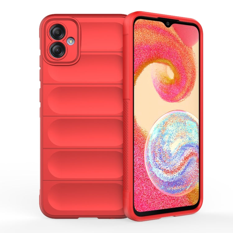For Samsung Galaxy A04e 4G Magic Shield TPU + Flannel Phone Case(Red) by buy2fix