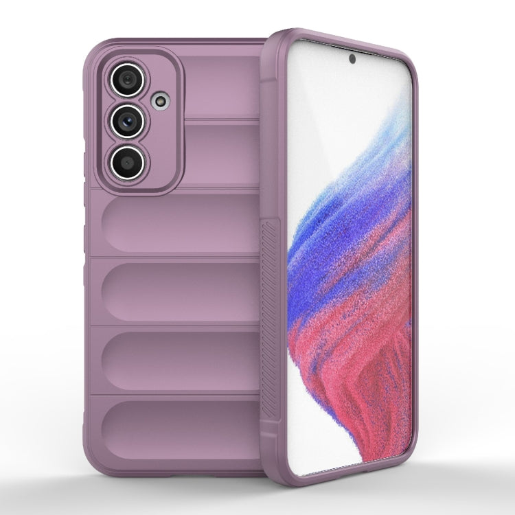 For Samsung Galaxy A54 5G Magic Shield TPU + Flannel Phone Case(Purple) by buy2fix