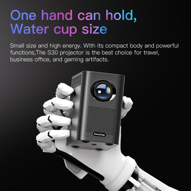S30 Android System HD Portable WiFi Mobile Projector, Plug Type:US Plug(White) - Mini Projector by buy2fix | Online Shopping UK | buy2fix