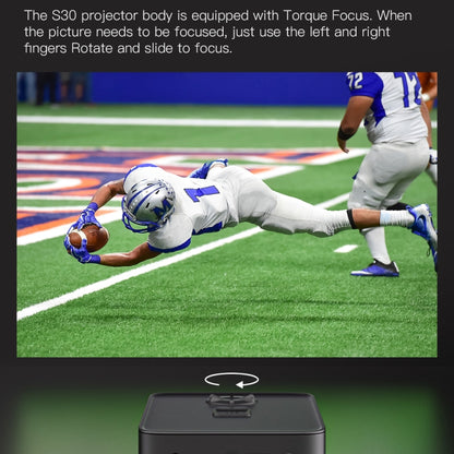 S30 Android System HD Portable WiFi Mobile Projector, Plug Type:EU Plug(Black) - Mini Projector by buy2fix | Online Shopping UK | buy2fix