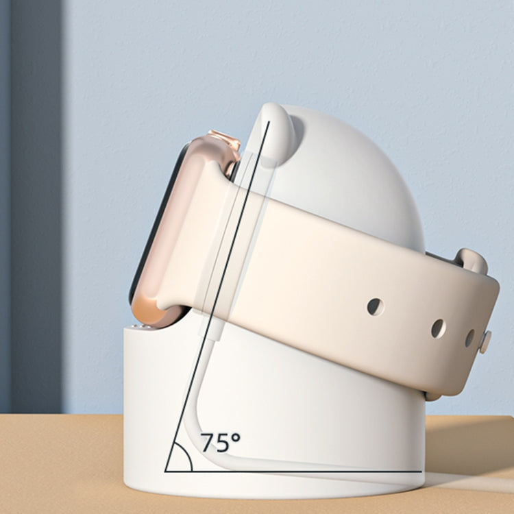 For Apple Watch Smart Watch Silicone Charging Holder without Charger(White) - Charger / Holder by buy2fix | Online Shopping UK | buy2fix