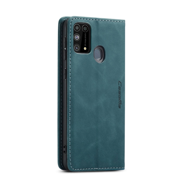 For Galaxy M31 CaseMe-013 Multifunctional Horizontal Flip Leather Case with Card Slot & Holder & Wallet(Blue) by CaseMe