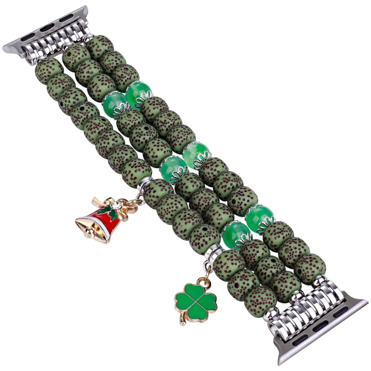 Bodhi Beads Watch Band For Apple Watch Series 9&8&7 41mm / SE 3&SE 2&6&SE&5&4 40mm / 3&2&1 38mm(Green) by buy2fix
