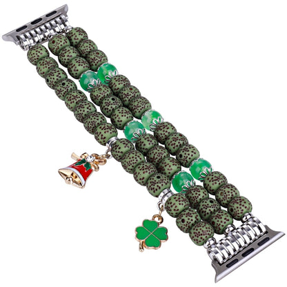 Bodhi Beads Watch Band For Apple Watch Series 9&8&7 41mm / SE 3&SE 2&6&SE&5&4 40mm / 3&2&1 38mm(Green) by buy2fix