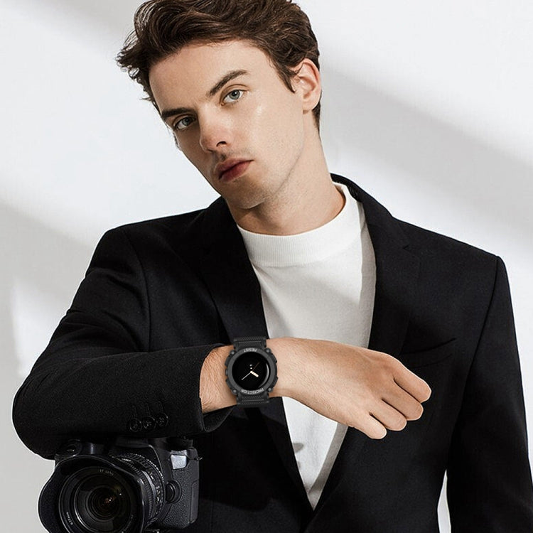For Google Pixel Watch Three-proof Solid Color Integrated Watch Band(Black) by buy2fix