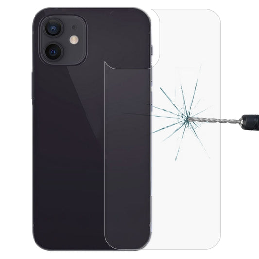 For iPhone 12 / 12 Pro 9H 2.5D Half-screen Transparent Back Tempered Glass Film - iPhone 12 / 12 Pro Tempered Glass by buy2fix | Online Shopping UK | buy2fix