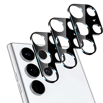 For Samsung Galaxy S22 Ultra 5G 50pcs Integrated Rear Camera Lens Tempered Glass Film(Black) - Galaxy Tempered Glass by buy2fix | Online Shopping UK | buy2fix