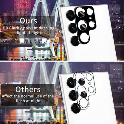 For Samsung Galaxy S22 Ultra 5G 50pcs Integrated Rear Camera Lens Tempered Glass Film(Black) - Galaxy Tempered Glass by buy2fix | Online Shopping UK | buy2fix