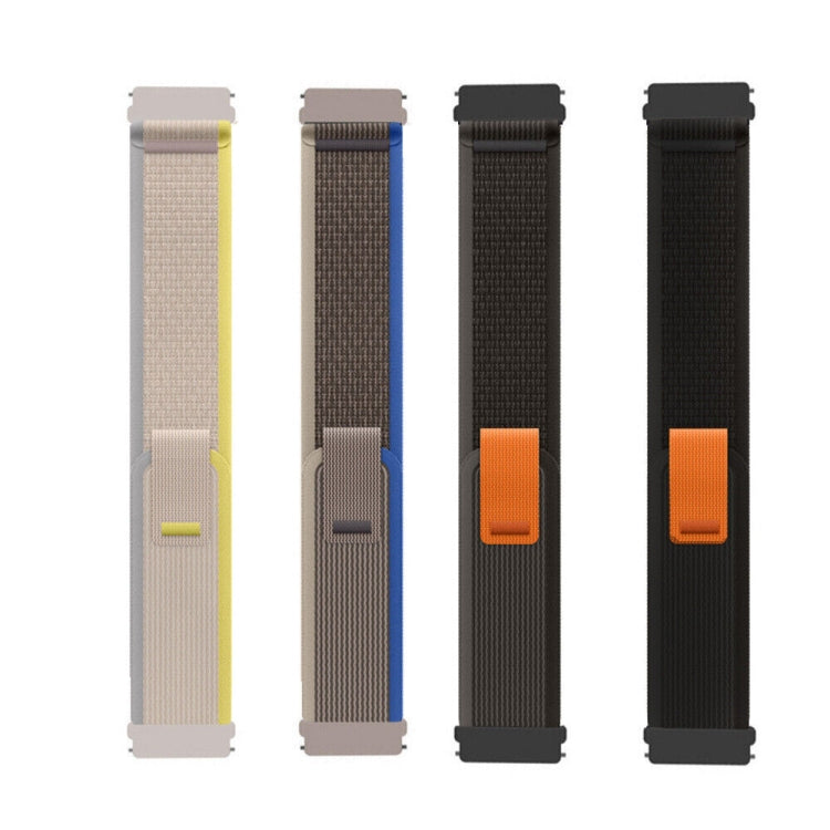 For Garmin Forerunner 255S / Venu 2S 18mm Universal Loop Nylon Watch Band(Black) - Watch Bands by buy2fix | Online Shopping UK | buy2fix