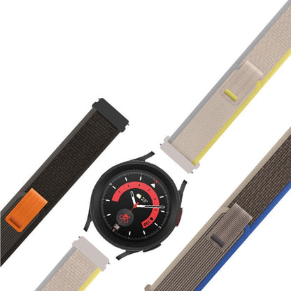 For Garmin Forerunner 255S / Venu 2S 18mm Universal Loop Nylon Watch Band(Black) - Watch Bands by buy2fix | Online Shopping UK | buy2fix