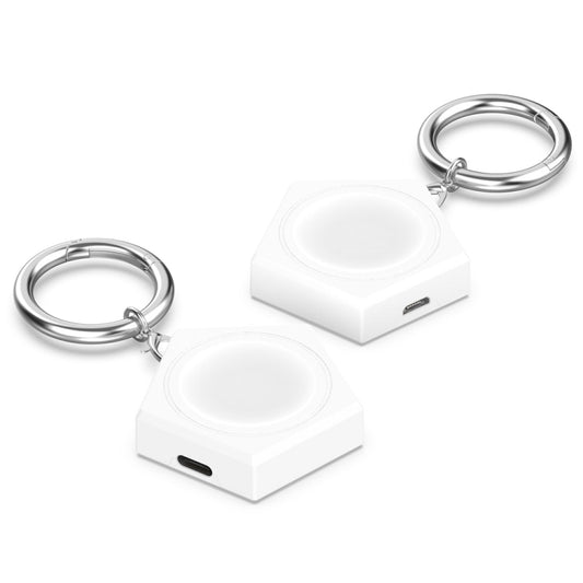 For Huawei Watch Buds Type-C Portable Universal Smart Watch Charger(White) - Charger by buy2fix | Online Shopping UK | buy2fix