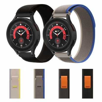 For  Garmin Venu 2 Plus / Sq 2 Loop Nylon Watch Band(Black Grey) - Watch Bands by buy2fix | Online Shopping UK | buy2fix