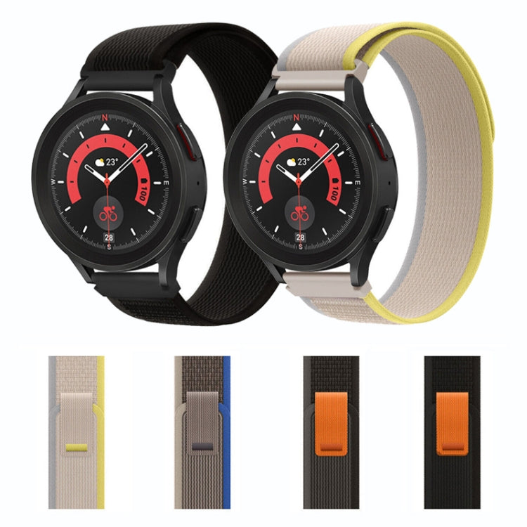 For Garmin Forerunner 255 / 745 Loop Nylon Watch Band(Black Grey) - Watch Bands by buy2fix | Online Shopping UK | buy2fix