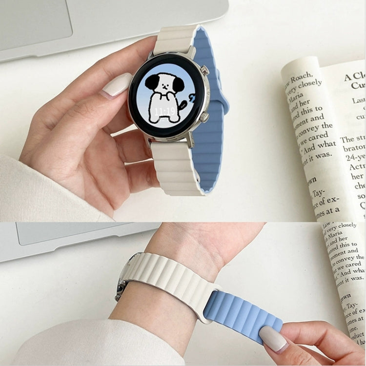 For Google Pixel Watch Reverse Buckle Magnetic Silicone Watch Band(Black) - Watch Bands by buy2fix | Online Shopping UK | buy2fix