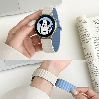 For Google Pixel Watch Reverse Buckle Magnetic Silicone Watch Band(Black) - Watch Bands by buy2fix | Online Shopping UK | buy2fix