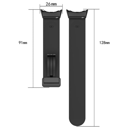 For Google Pixel Watch Two-color Folding Buckle Silicone Watch Band(Army Green Black) - Watch Bands by buy2fix | Online Shopping UK | buy2fix