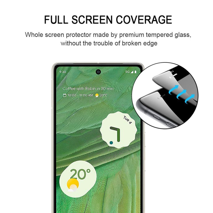 For Google Pixel 7 Full Glue Full Cover Screen Protector Tempered Glass Film by buy2fix